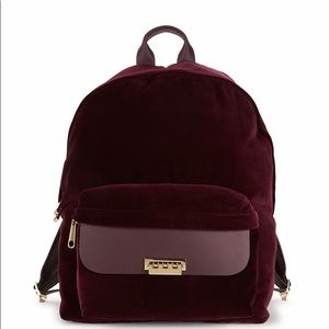 Zac zac Posen velvet backpack